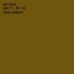 #6F550E - Raw Umber Color Image